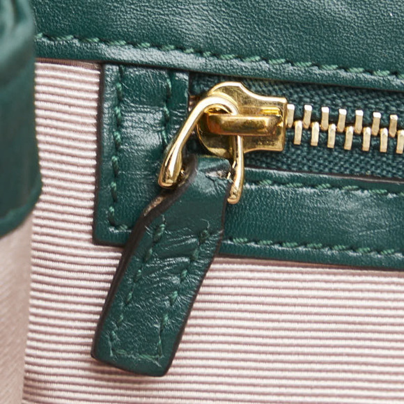 GUCCI Green Leather Shoulder Bag - Picture 8 of 16